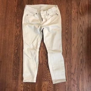 Loft Tan Ankle Jeans